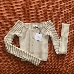 Honey Mango Cropped Sweater